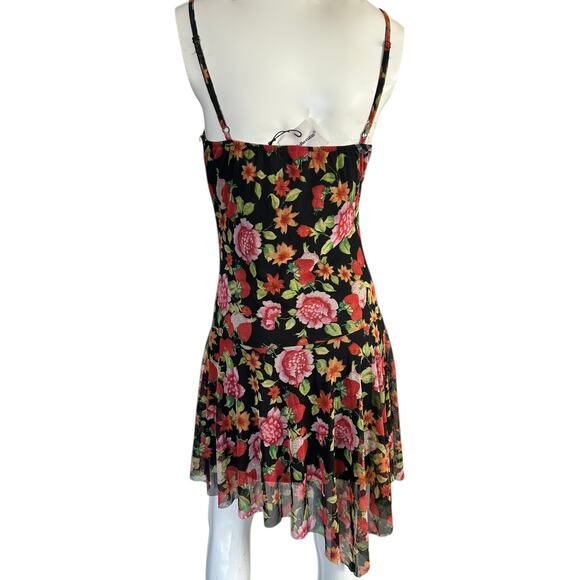Charlotte Russe Floral Dress Size Large NWT Y2K - Picture 2 of 6